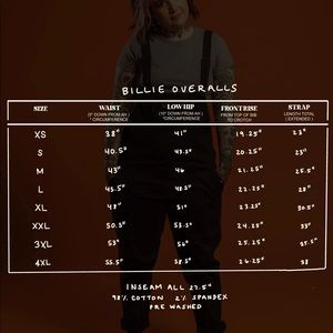 LARGE Billie overalls